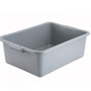 Dish Box, 21-1/2" x 15" x 7", Gray