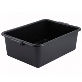 Dish Box, 21-1/2" x 15" x 7", Black