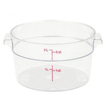 Round Storage Container, 2 qt.