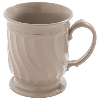 Pedestal Base Mug, 8 oz., latte