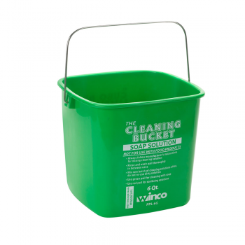 Cleaning Bucket, 6 qt., for soap solution, green
